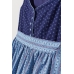 Карнавальное платье Крестьянка H&M 32, сине голубой (69215)