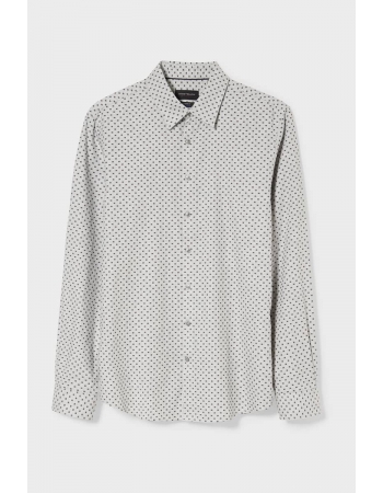 Рубашка C&A L, серый точка (63370)
