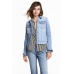 Куртка джинсовая H&M 42, голубой (58294)