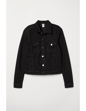 Джинсовая куртка H&M 32, черный (40308)