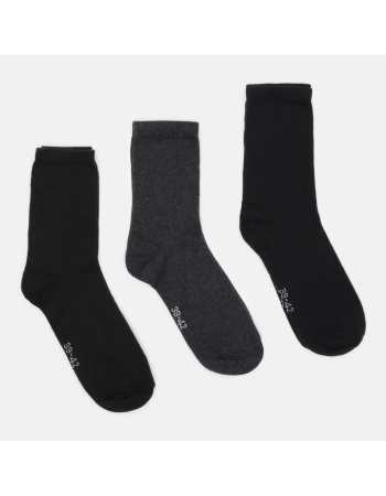 Носки (3 пары) C&A 39 42, темно серый, черный (61352)
