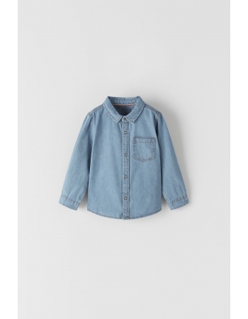 Рубашка Zara 80см, светло синий (65778)