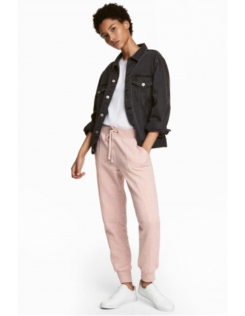 Спортивные брюки H&M S, розовый меланж (35965)