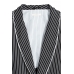 Жакет H&M 40, чорно білий смужка (40268)