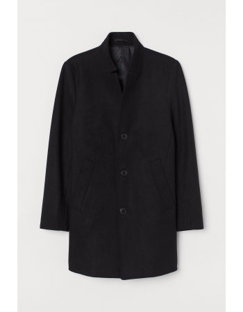 Пальто H&M 46, чорний (45188)