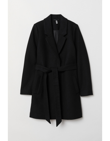 Пальто H&M 42, чорний (43503)