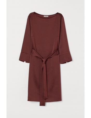Платье H&M 36, темно коричневый (54389)
