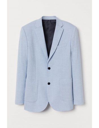 Пиджак H&M 48, голубой меланж (54391)