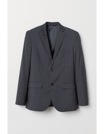 Пиджак H&M 46, темно серый (40280)