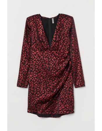 Плаття H&M 32, червона чорна (53560)