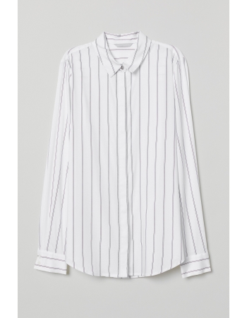 Блуза H&M 36, белый полоска (41160)