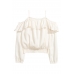 Блуза H&M 140см, белый (42073)