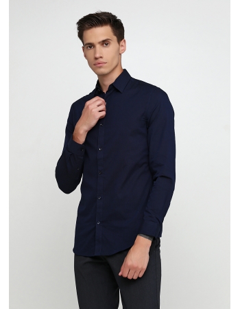 Рубашка H&M S, темно синий (37347)