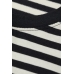 Лонгслив H&M XL, бело черный полоска (52676)