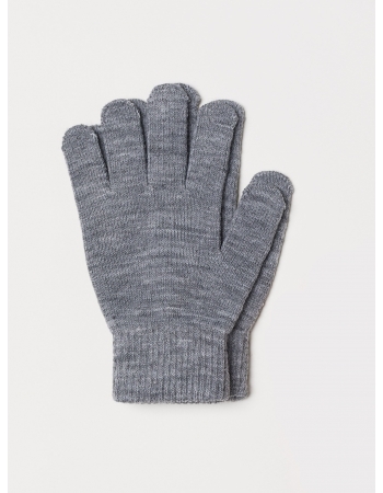 Перчатки H&M One Size, серый меланж (43963)