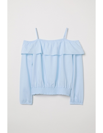 Блуза H&M 170см, блакитний (40478)