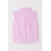 Блуза H&M 116см, рожевий клітина (19612)