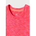 Спортивная футболка H&M 158 164см, ярко розовый меланж (59579)