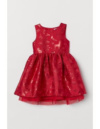 Платье H&M 116см, красный (43542)