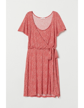 Платье для беременных H&M M, красный цветы (39946)