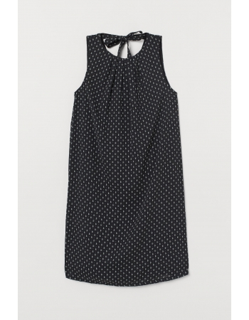 Платье H&M 34, черно белый узор (61786)