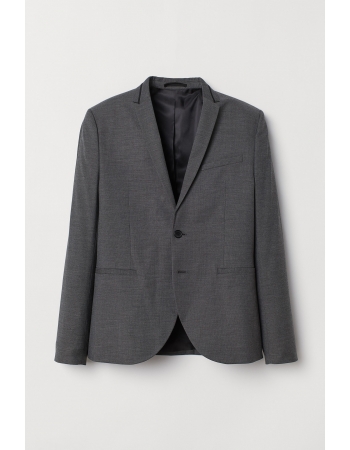 Пиджак H&M 42, темно серый (41220)