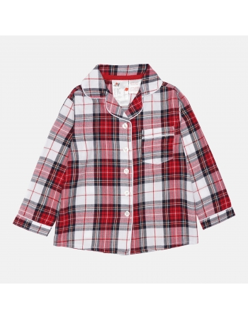 Рубашка для сна H&M 98 104см, бело красный клетка (62654)