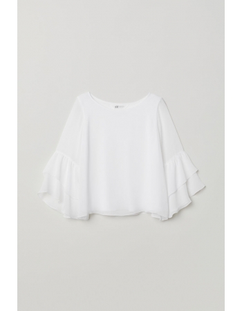 Блуза H&M 134см, білий (39894)
