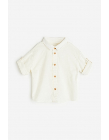 Рубашка H&M 86см, молочный (69857)
