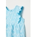 Платье H&M 74см, бирюзовый сердечки (41781)