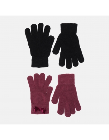 Перчатки (2 шт.) C&A 146 170см, черный, бордовый (60942)