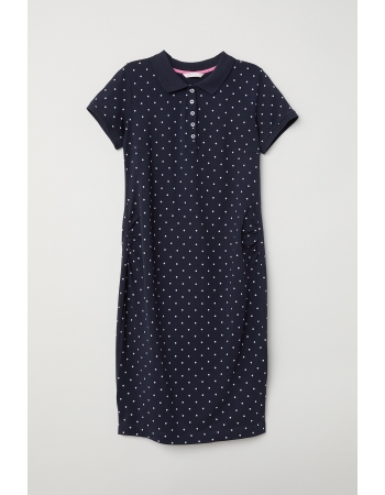 Платье для беременных H&M XL, темно синий горох (41921)