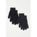 Перчатки (2 шт.) H&M One Size, черный блеск (37147)