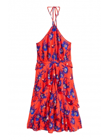 Платье H&M 32, красно синий (38900)