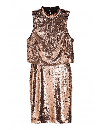 Платье H&M 34, бронзовый (46036)