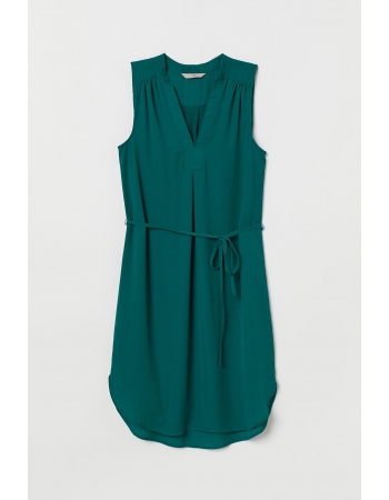 Платье H&M 36, зеленый (63392)
