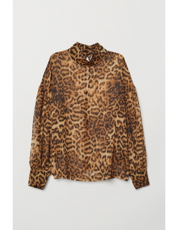Блуза H&M 38, леопардовый (65324)