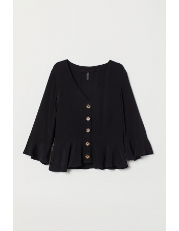 Блуза H&M 32, чорний (47175)