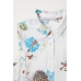 Блуза H&M 38, белый принт (51436)