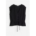 Блуза H&M S, черный (69113)