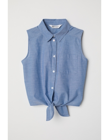 Блуза H&M 134см, синий (22222)
