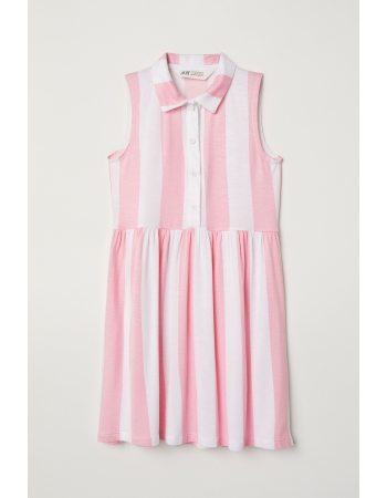 Плаття H&M 134 140см, біло рожевий смужка (38045)