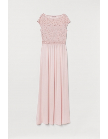 Платье H&M L, розовая пудра (48720)