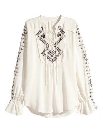 Блуза H&M 36, белый (49668)