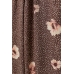 Брюки H&M 32, коричневый цветы (57935)