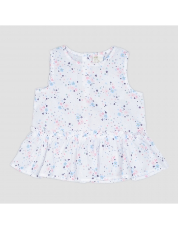 Блуза H&M 80см, біла квіточка (55376)
