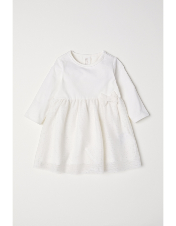 Платье H&M 92см, молочный (31311)