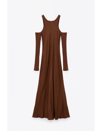 Платье Zara XS, коричневый (66082)