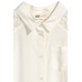 Блуза H&M 152см, молочный (44349)