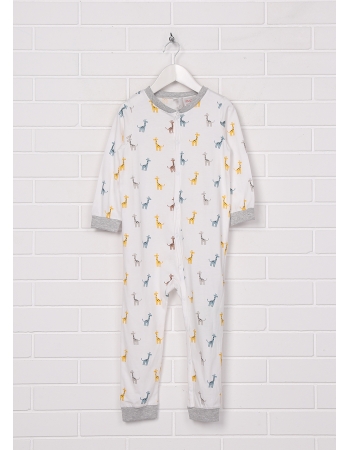 Пижама H&M 80см, белый жирафы (27683)
